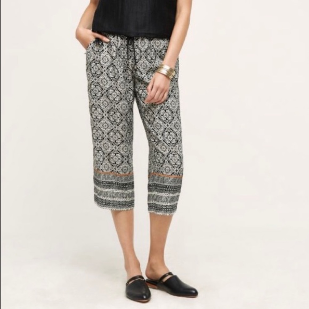 Anthropologie Esterillos Culottes Cropped Pants